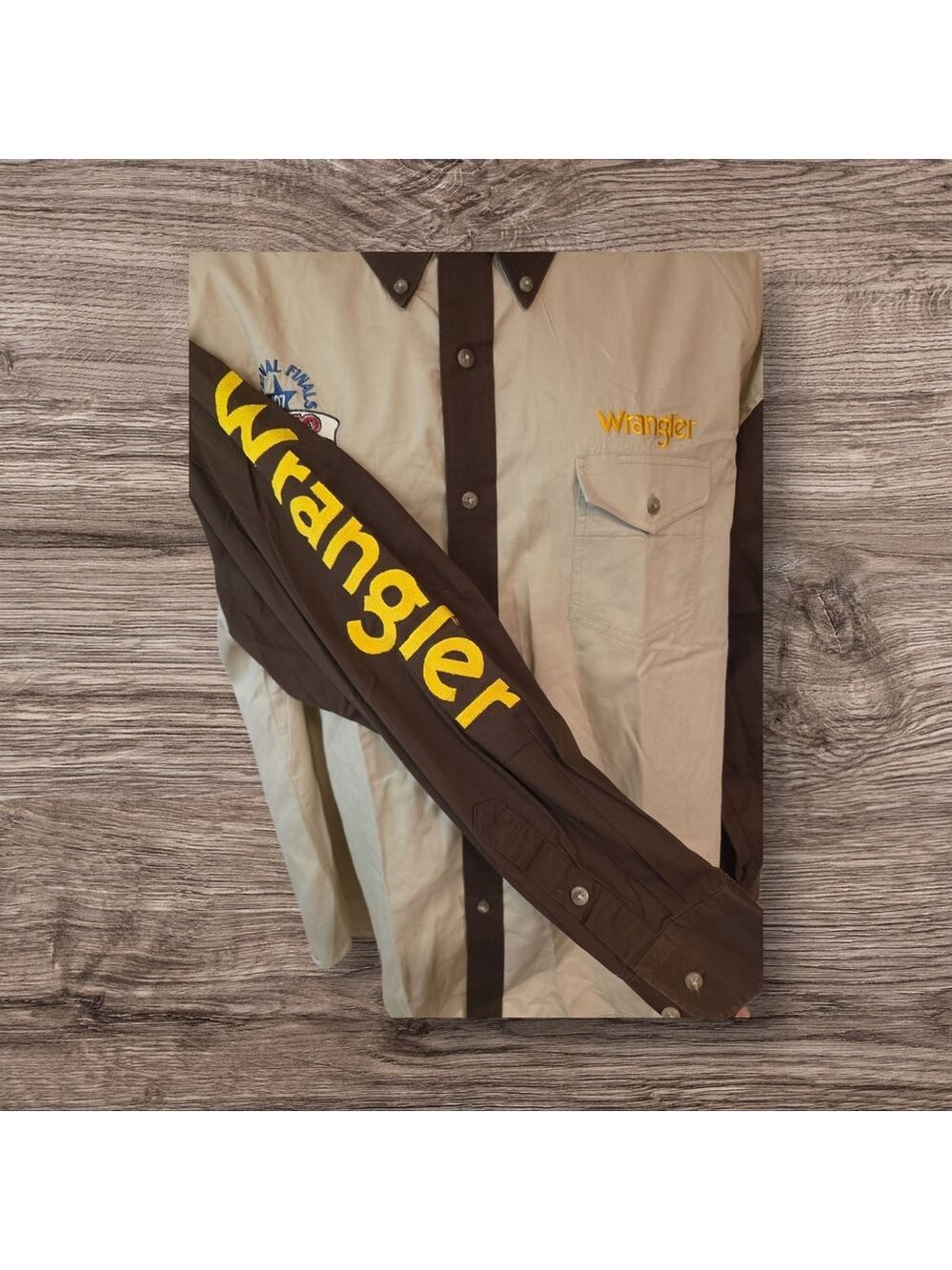 Men's Wrangler 2007 National Finals Rodeo Button Up Shirt Size XL - Picture 2 of 7